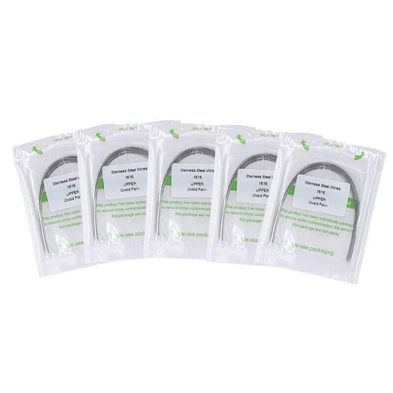 100 packs Dental Orthodontic Stainless Steel Rectangular Arch wires 16×16 Upper