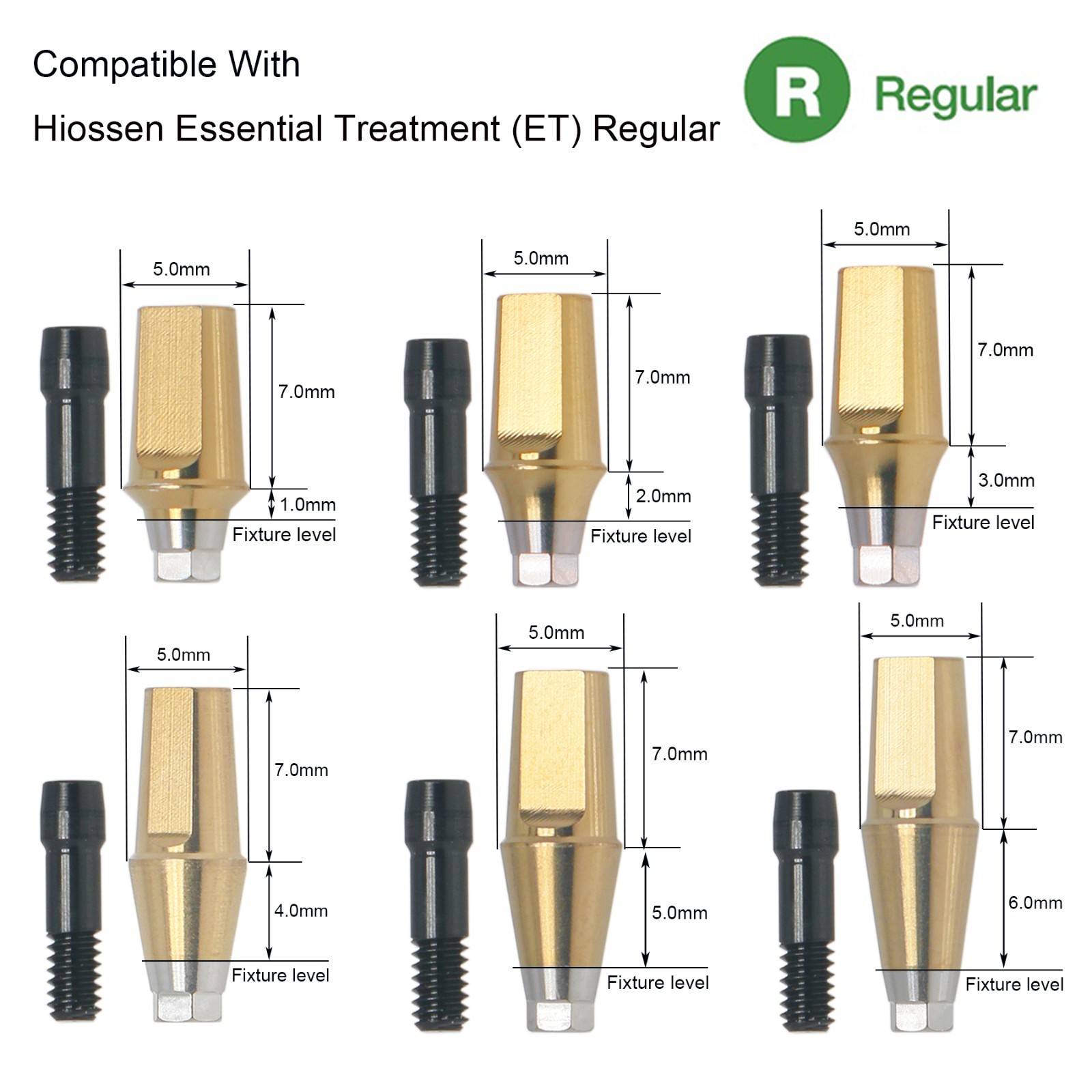 US Dental Osstem TS Hiossen ET Transfer Abutment Hex MINI/Regular