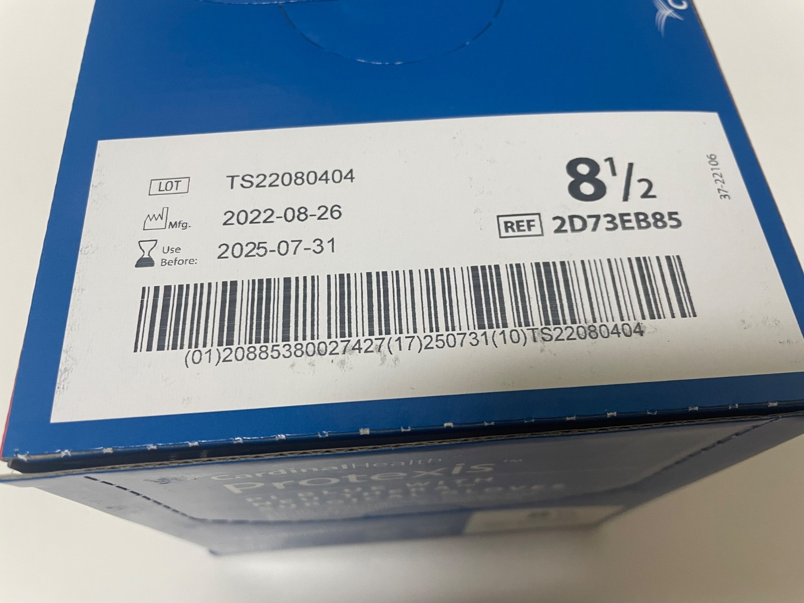 50 / 200 – Protexis PI Blue with Neu-Thera Surgical Gloves Size 8.5 Exp Jul 2025