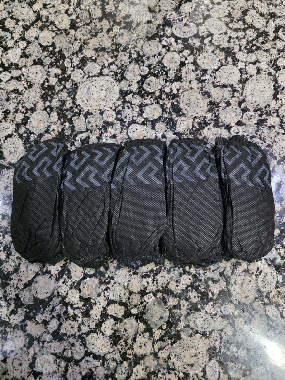 50 Pack XL Shoe Covers Black Disposable Non Slip Boot Covers Indoor Durable