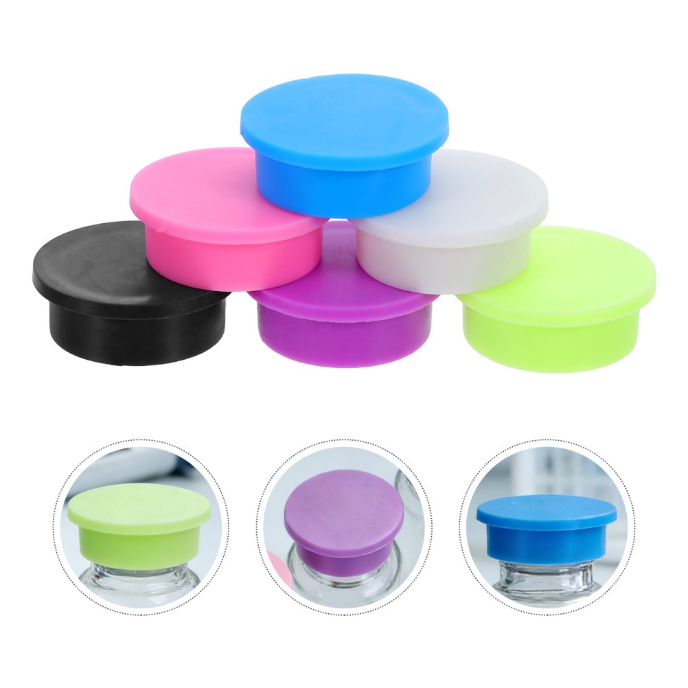 12 Pcs Injection Bottle Protective Cap Glass Vial Covers Dustproof Caps