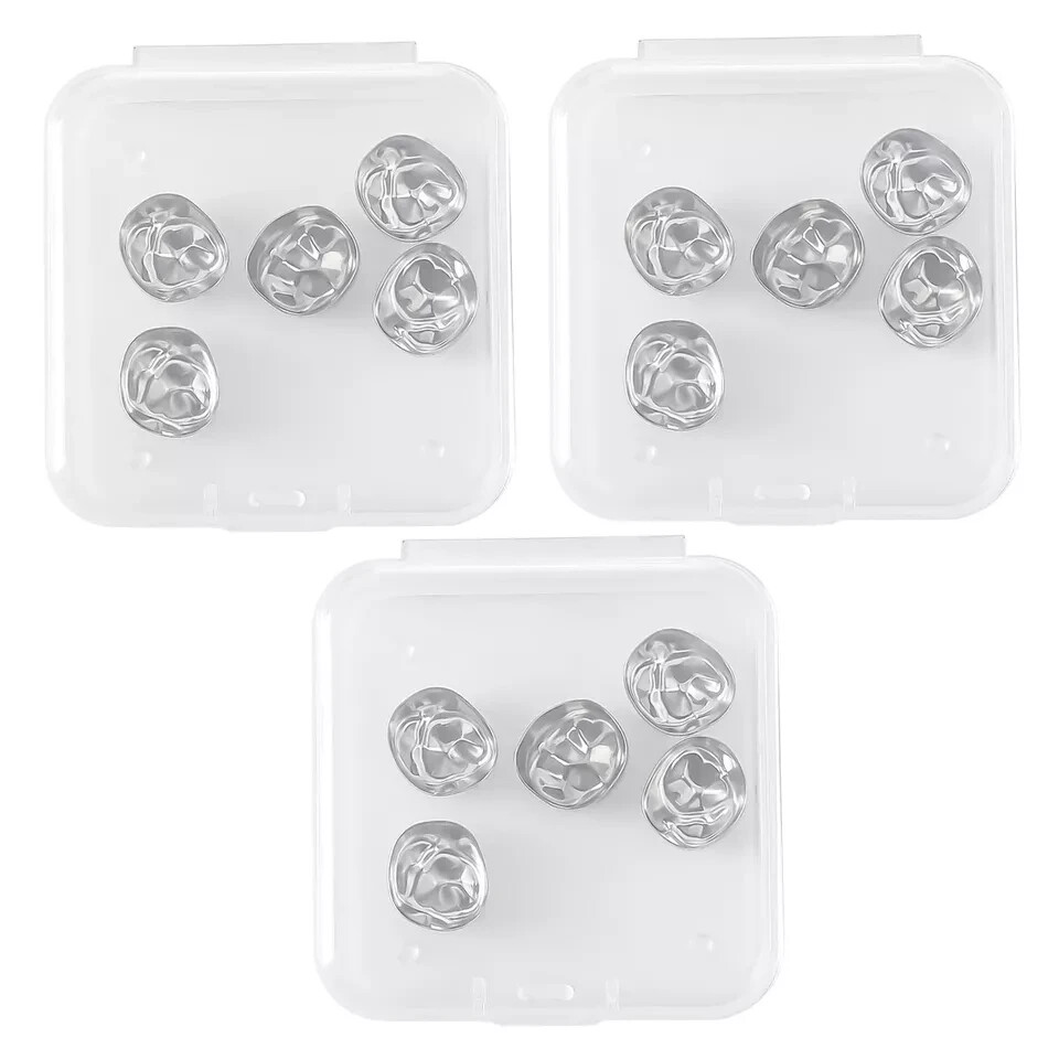 5Pcs Dental Stainless Steel Kids Primary Molar Crowns Pediatric crown 48 Size