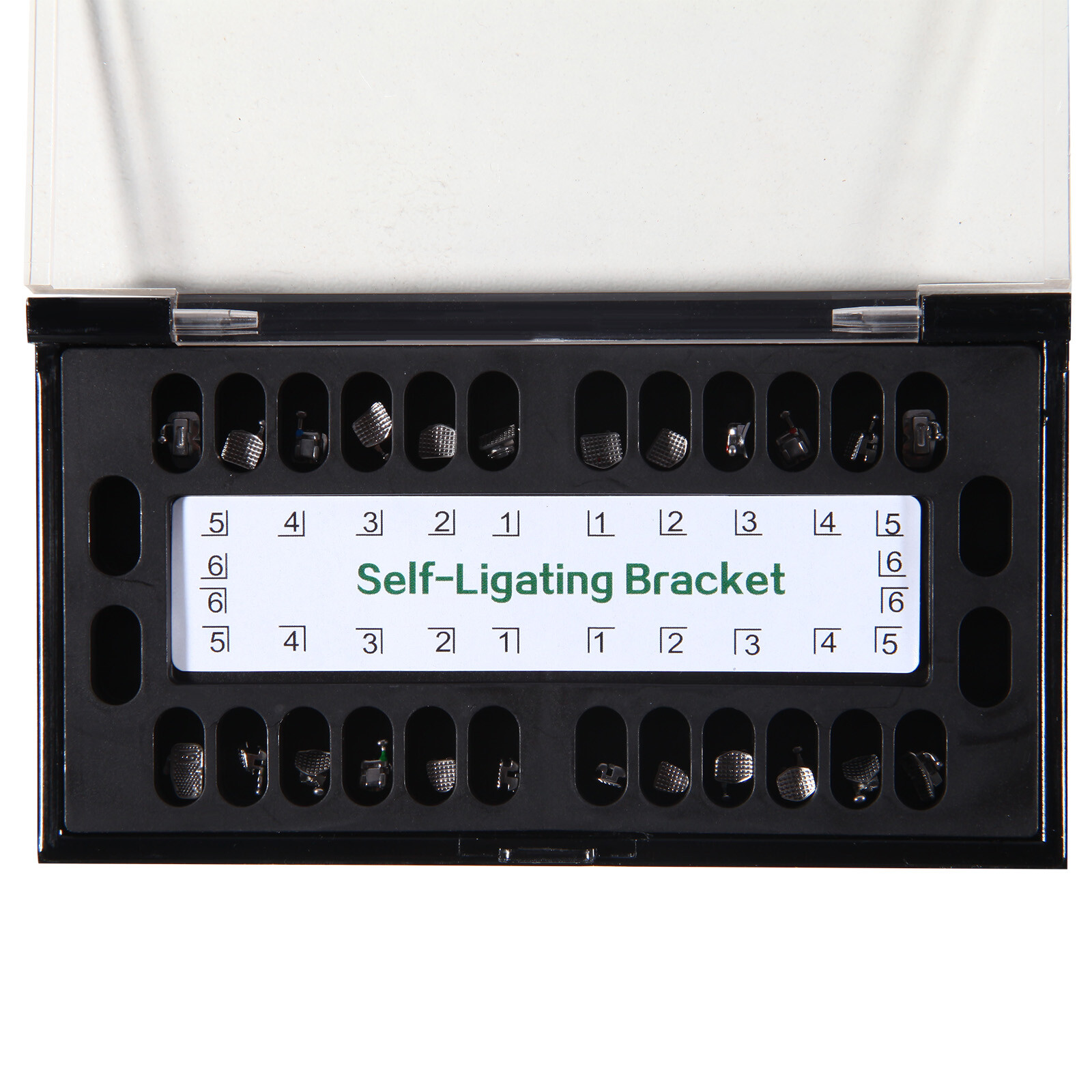 20 PCS Brackets de Ortodoncia Dental Autoligado Pasivo Roth 022 Ganchos 345 USA