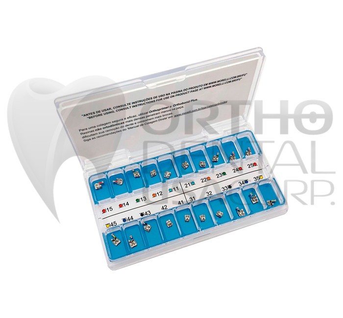KIT X5 MORELLI CASE OF 20 BRACKETS ROTH MAX 022 W/H 3,4,5 USA Seller Orthodontic