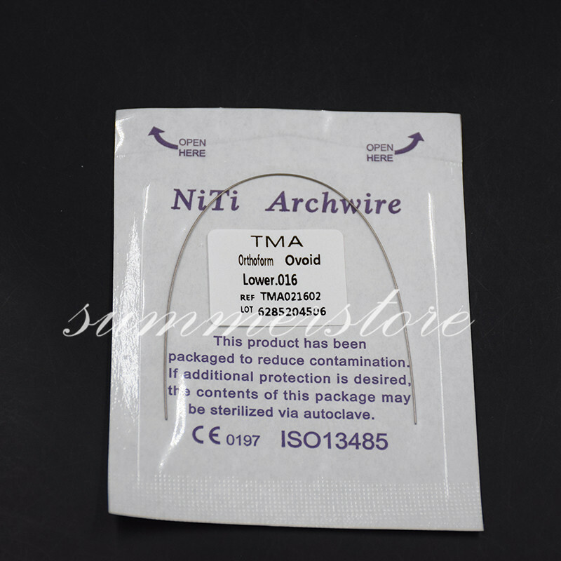2 Packs Dental Titanium-Molybdenum Alloy TMA Arch Wire Round Upper + Lower