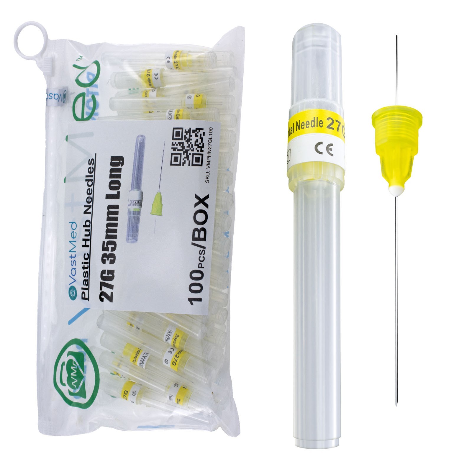 Dental Plastic Hub Needles by Vastmed