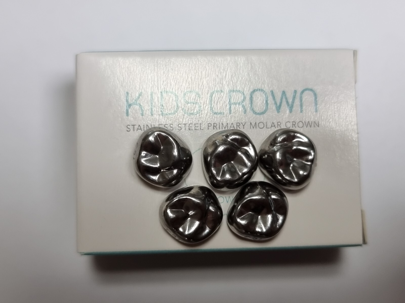 5 PCS/BOX Dental Kids Primary Molar Crown Stainless Steel 48 Size choice(CE2764)