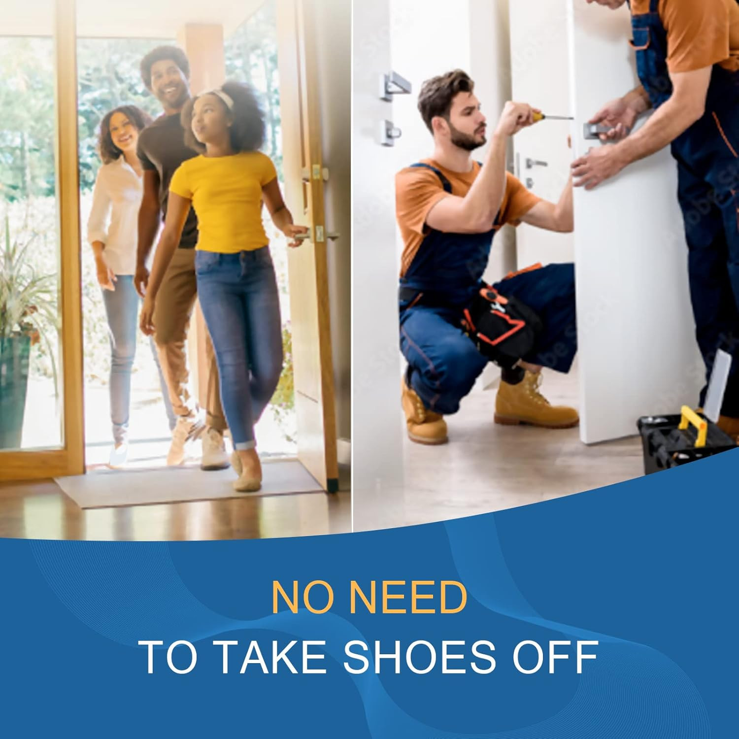 Hitituto Shoe Covers Disposable Non-slip for Indoors -100 Pieces (50 Pairs) Wate