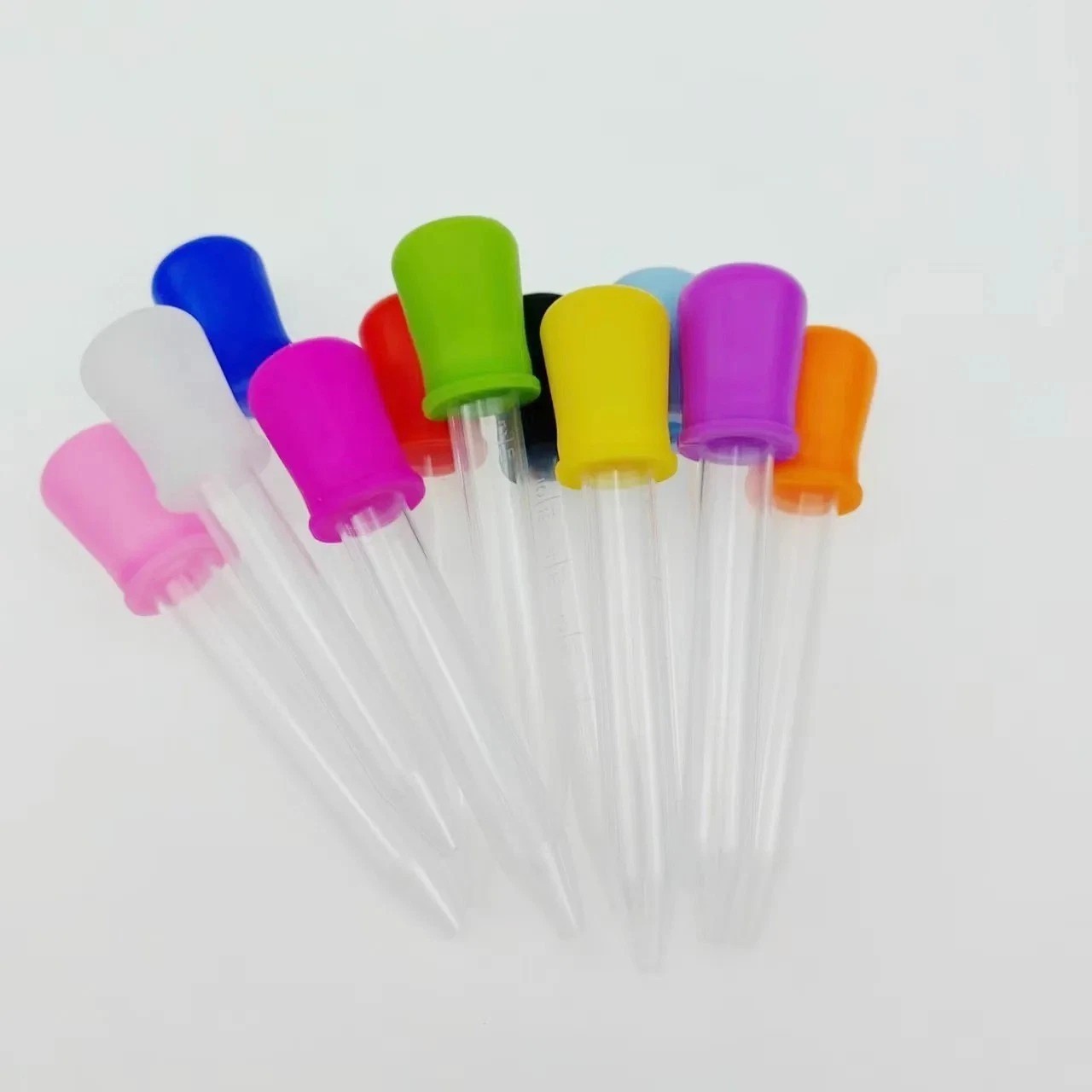 5PCS 5ml Silicone Pipette Dropper Medicine Liquid Eye Ear Lab Tool Set Kits