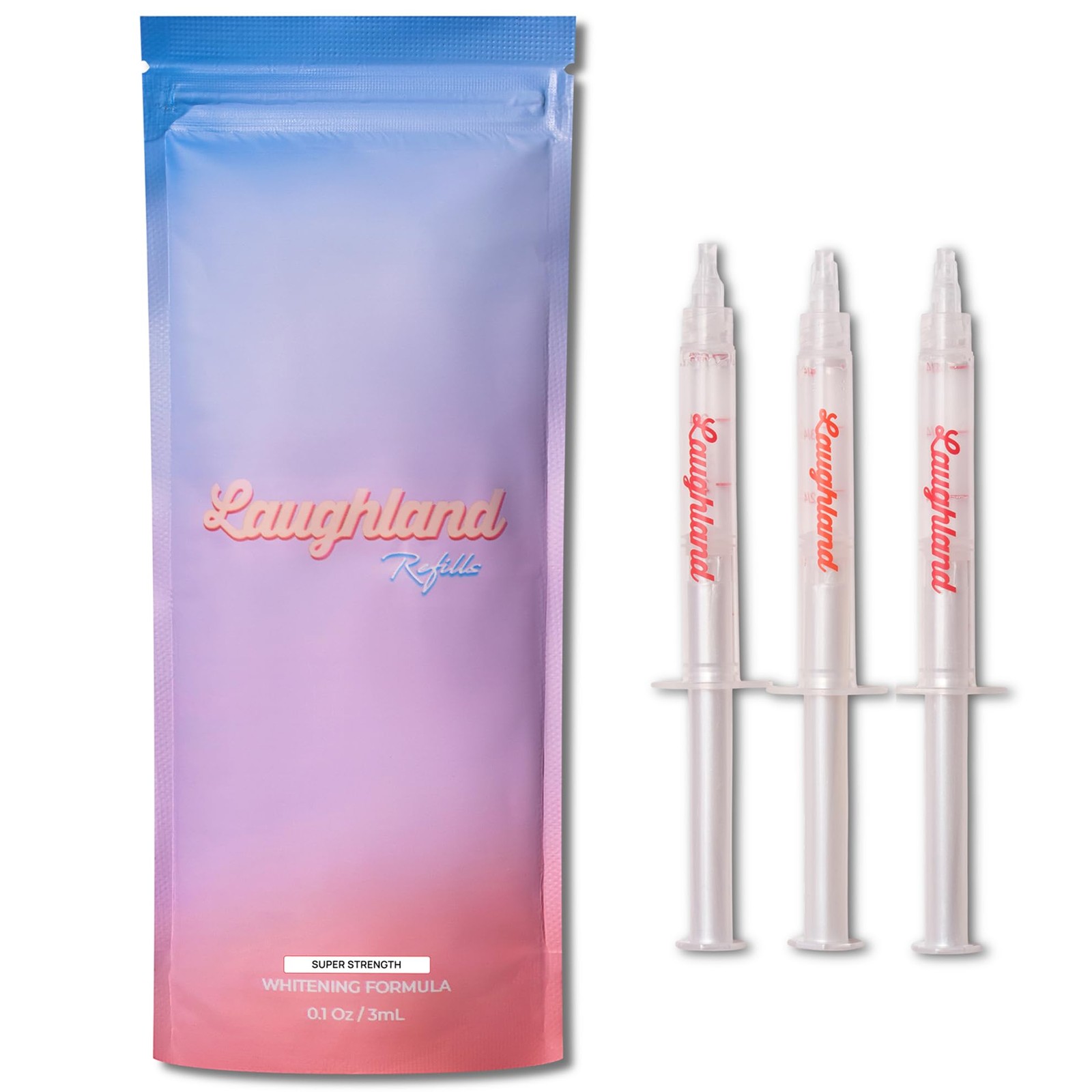 Laughland Super Strength Teeth Whitening Gel 3 Pack, 2.93 Fl Oz (Pack of 3)