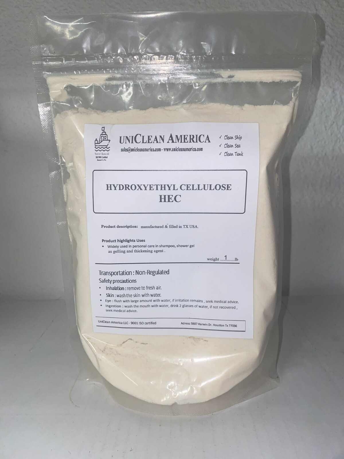 HEC – Hydroxyethyl cellulose (HEC) / made in USA