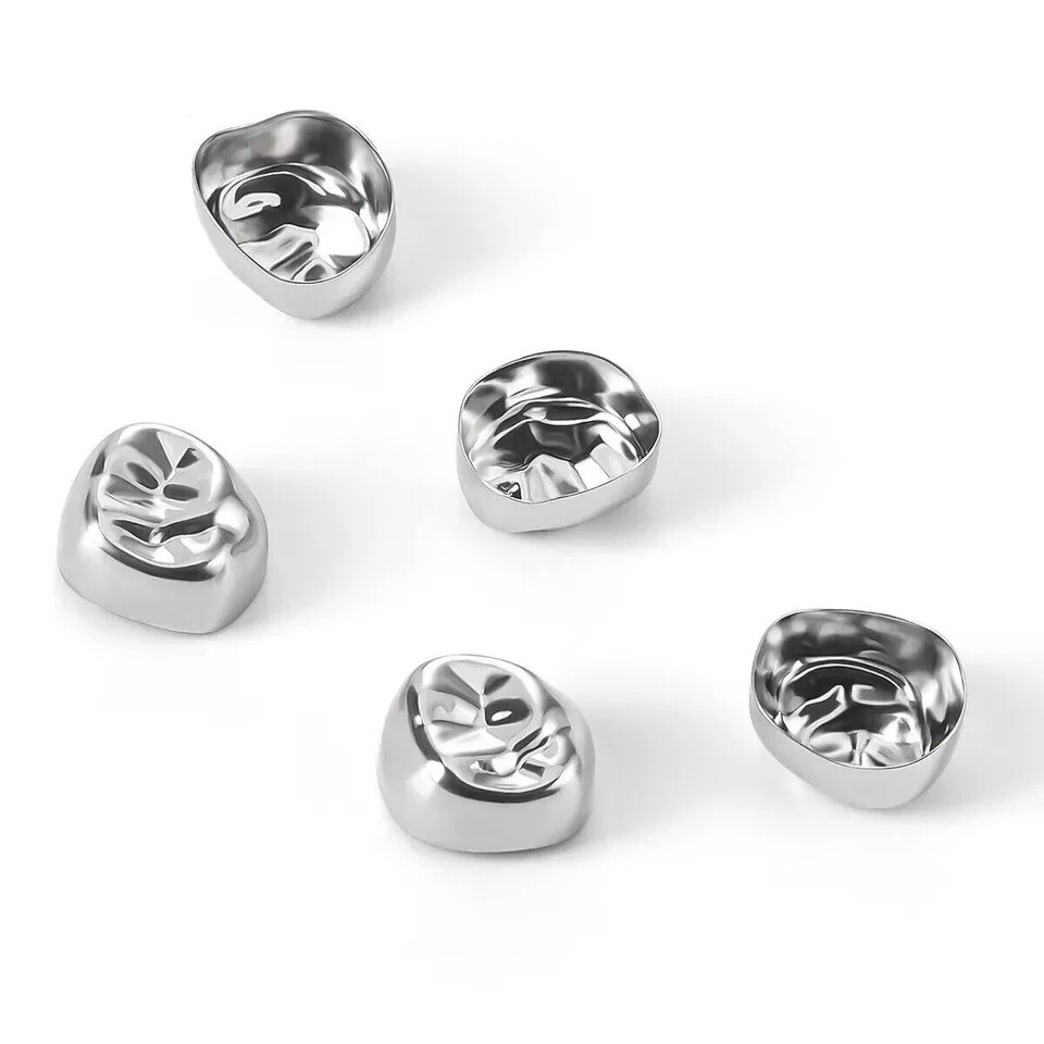 5Pcs Dental Stainless Steel Kids Primary Molar Crowns Pediatric crown 48 Size