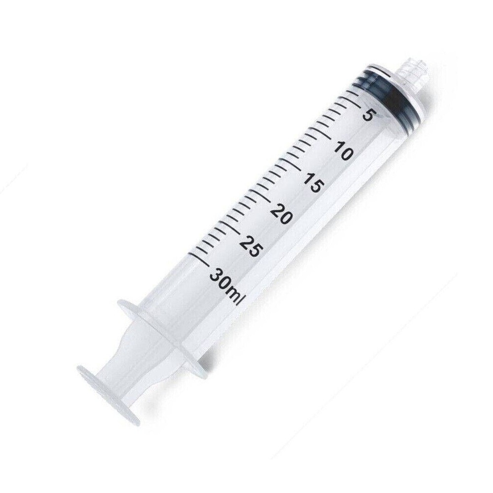 10x 30mL Syringe Luer Lock Screw-in Tip Liquid Medical Plastic Sterile 1oz/30cc