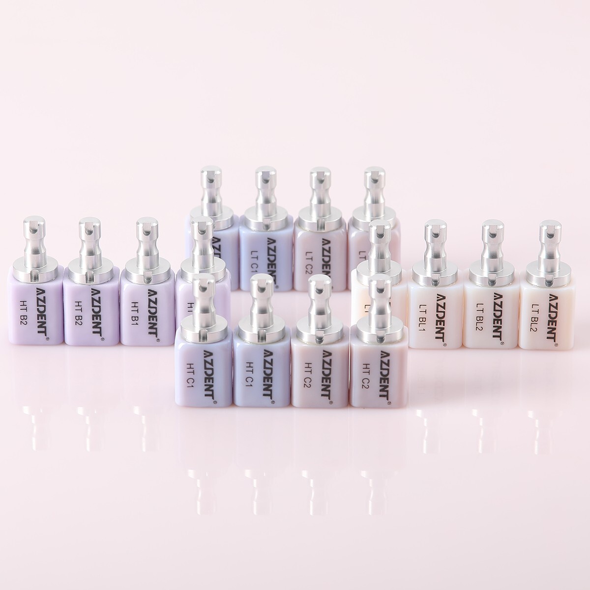 LT/HT Dental Glass Ceramic Lithium Dislicate Blocks Cerec Emax CAD CAM 5Pcs/Box