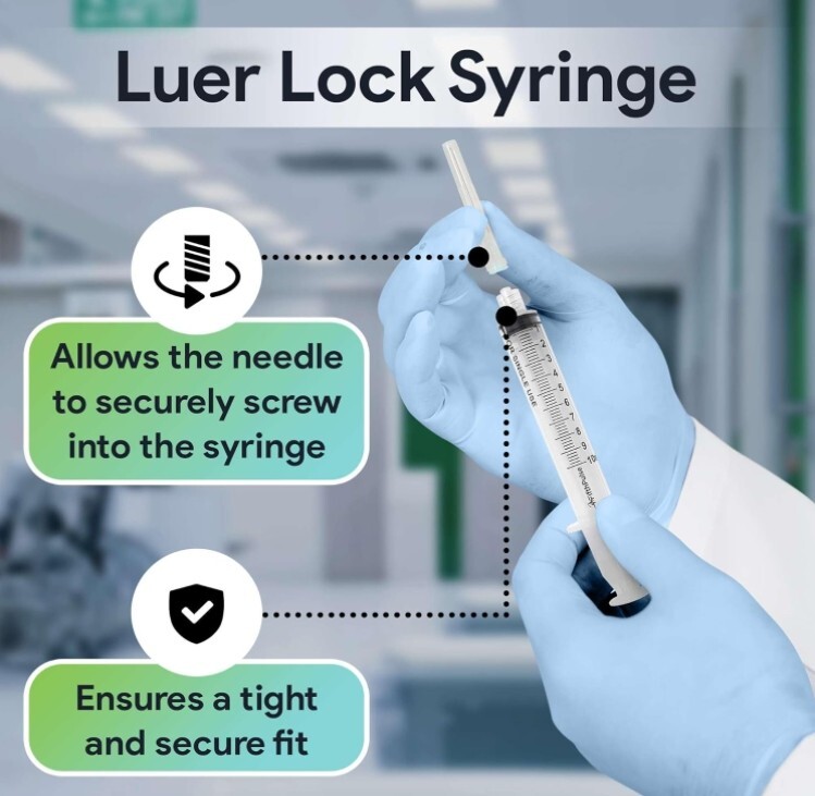 Plastic Syringes without Needle 5ml 10ml 20m 5ml 1ml Luer Lock Sterile Syringe