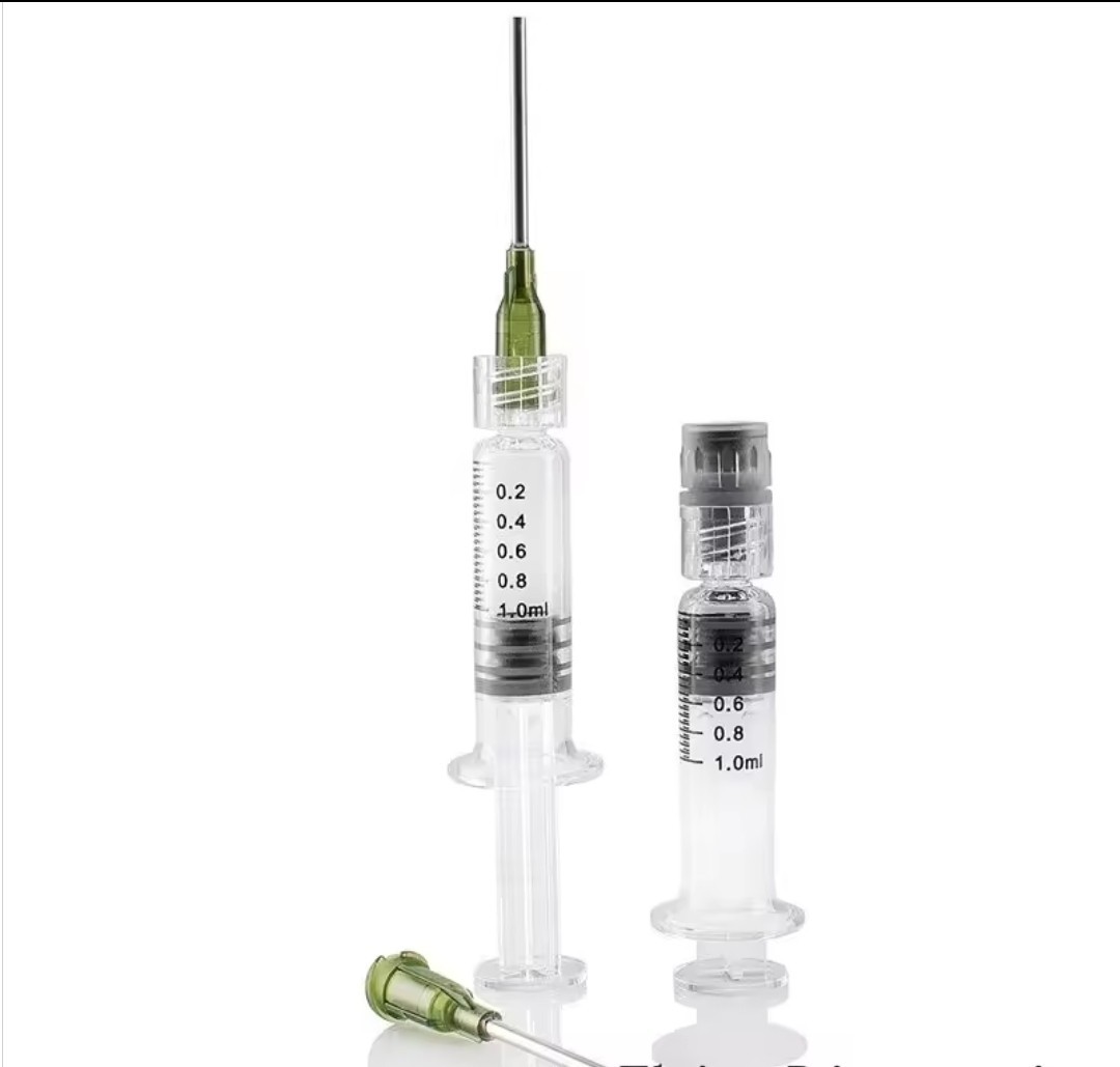 5 pack 1ml Luer Lock Syringe Shatter & Heat Resistant, Borosilicate Glass