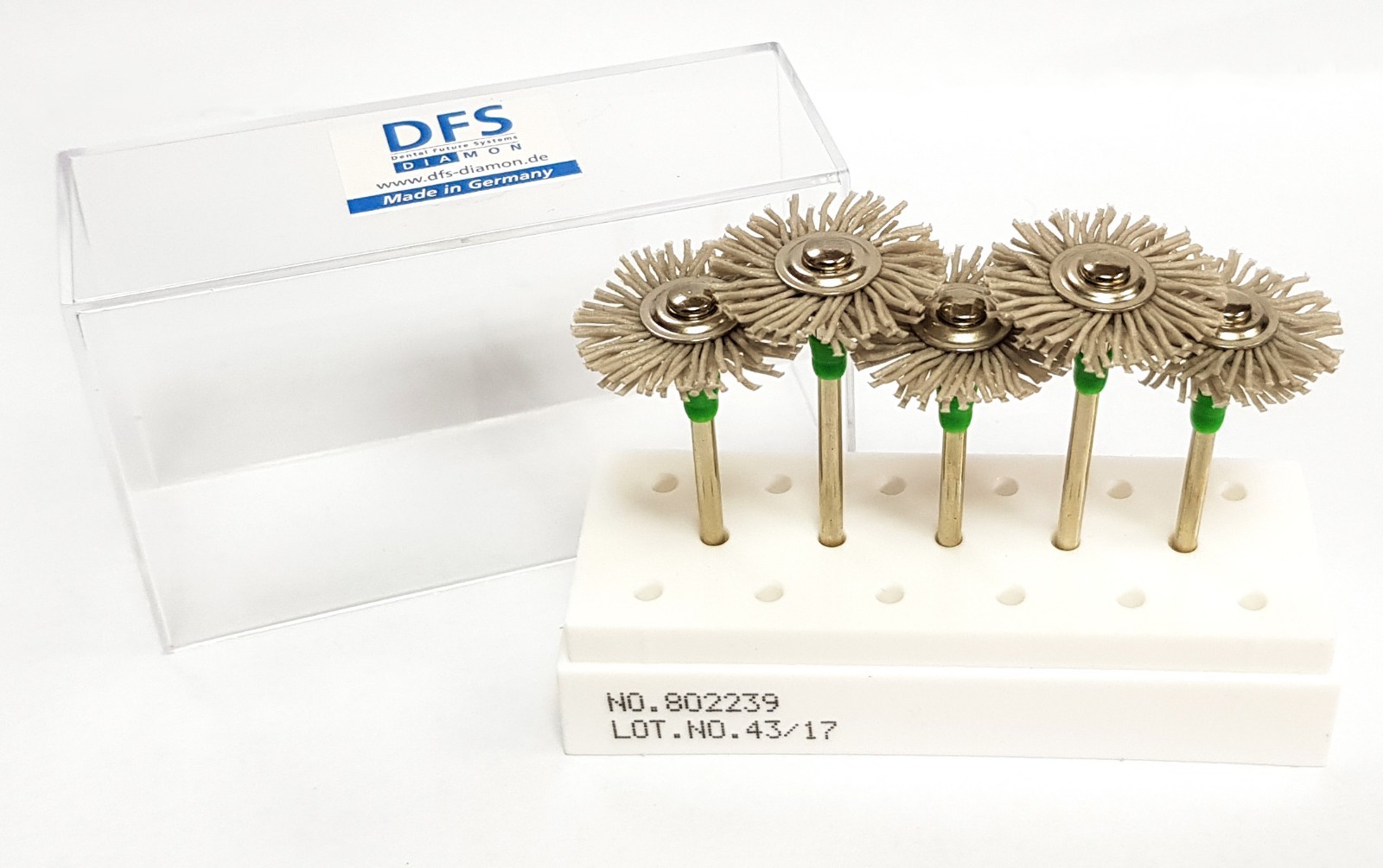 Upofix polisher brush pre polishing movements occlusal DFS Diamon ceramic green