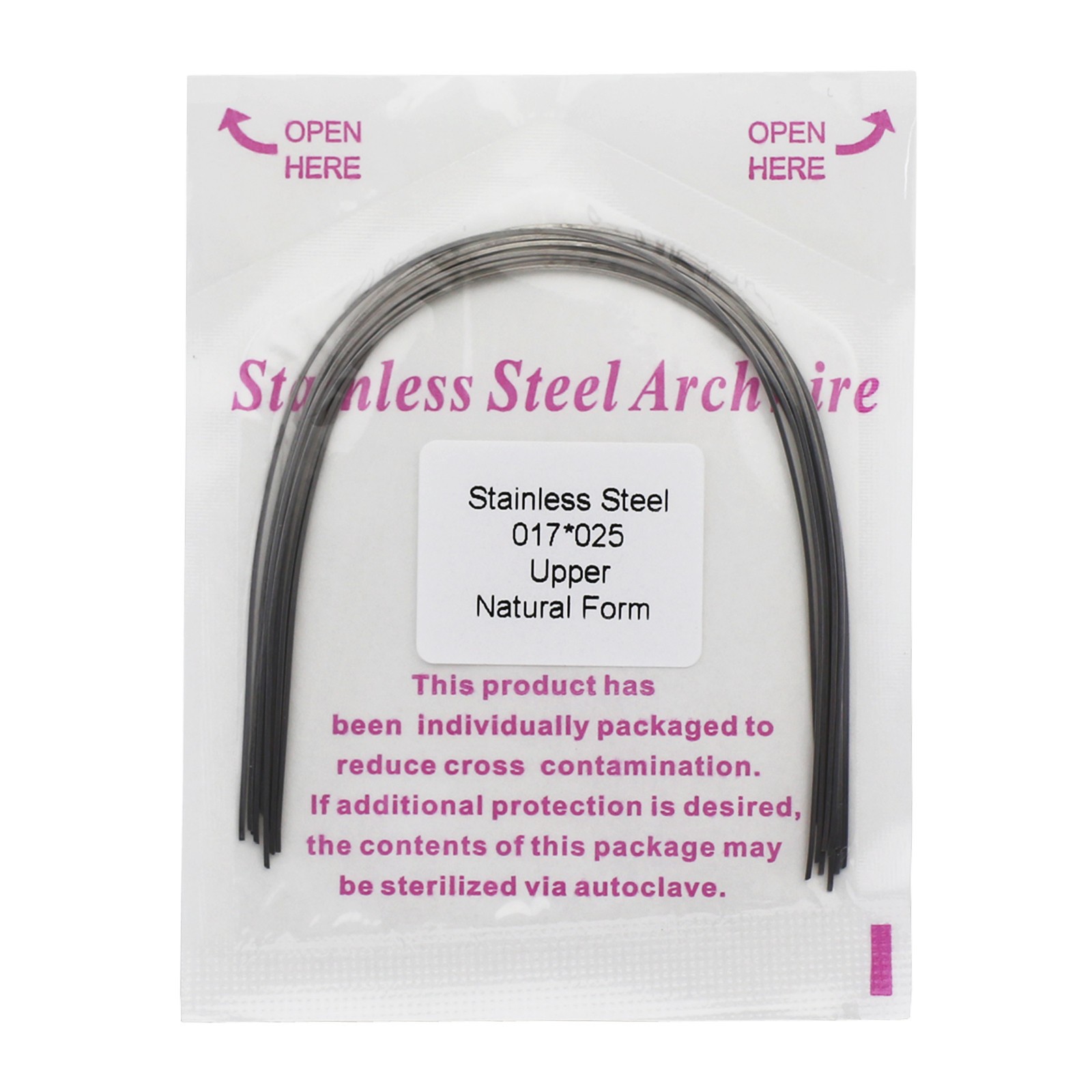 Dental Orthodontic Stainless Steel Arch Wire Rectangular Archwire Ovoid Natural