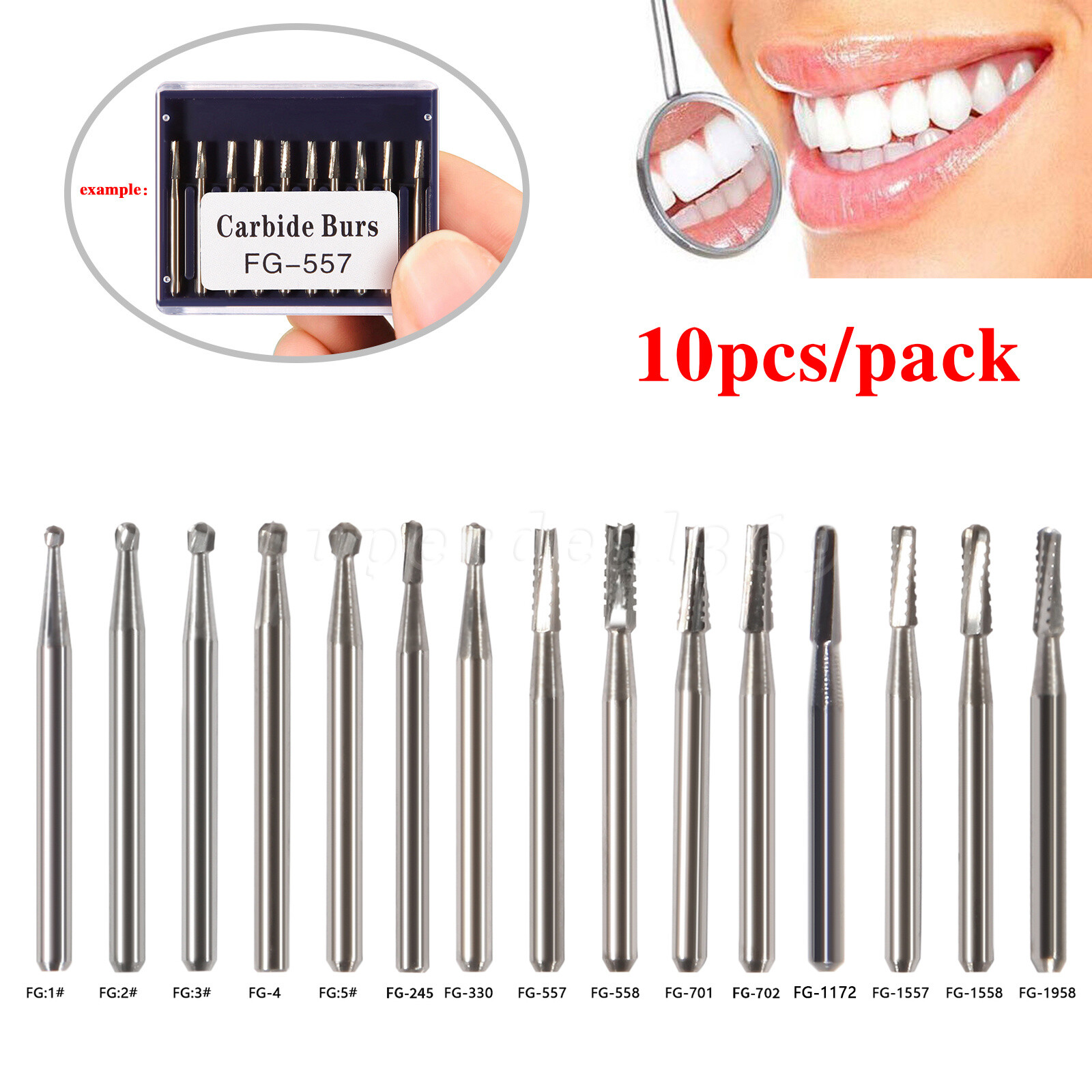 Dental Tungsten Carbide Tungsten Steel Burs for High Speed Handpiece all types
