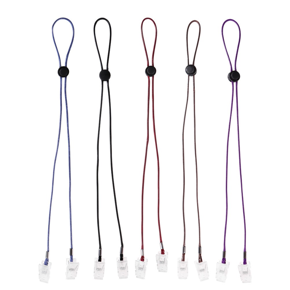 5 Pcs Napkin Clip Chain Lanyard Strap Bib Holder for Everyday Use
