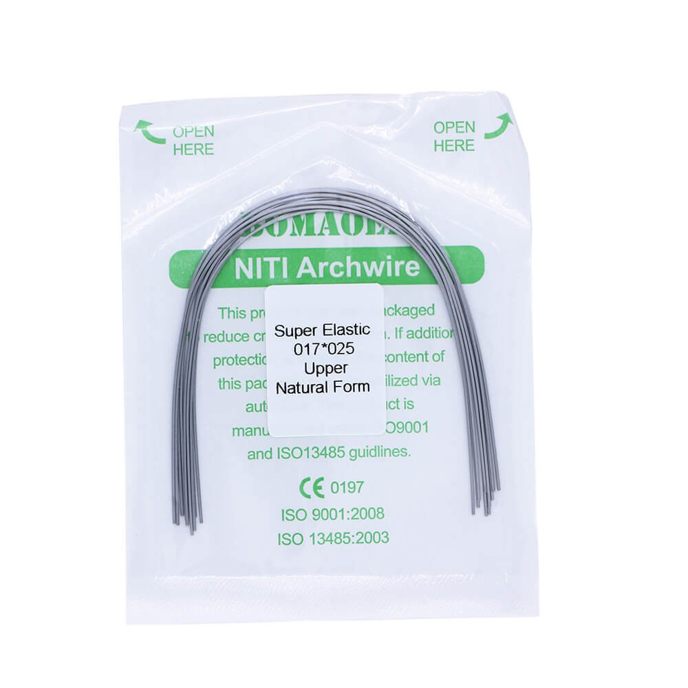 5×Dental Orthodontic Super Elastic Niti Rectangular Arch Wires Nature 17×25Upper