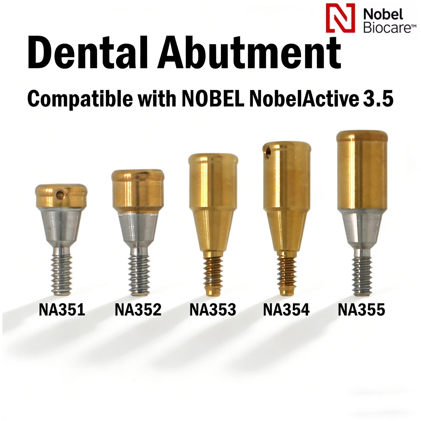 US Locator Abutment NP 3.5mm RP 4.3mm for Nobel Active Conical & Cap Inserts Kit