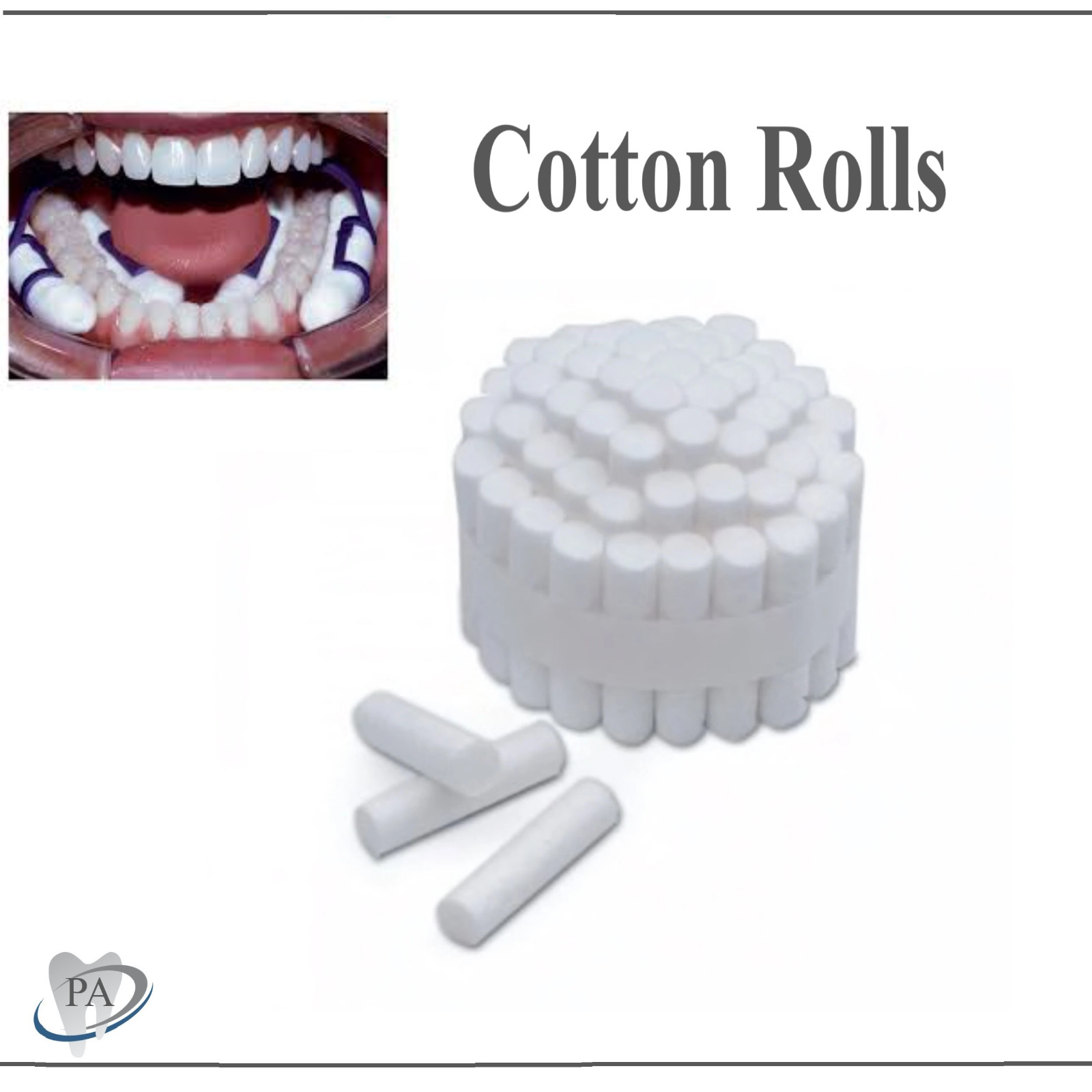 Dental COTTON ROLLS #2 Surgical Disposable MEDIUM High Absorbent US – Up to 2000