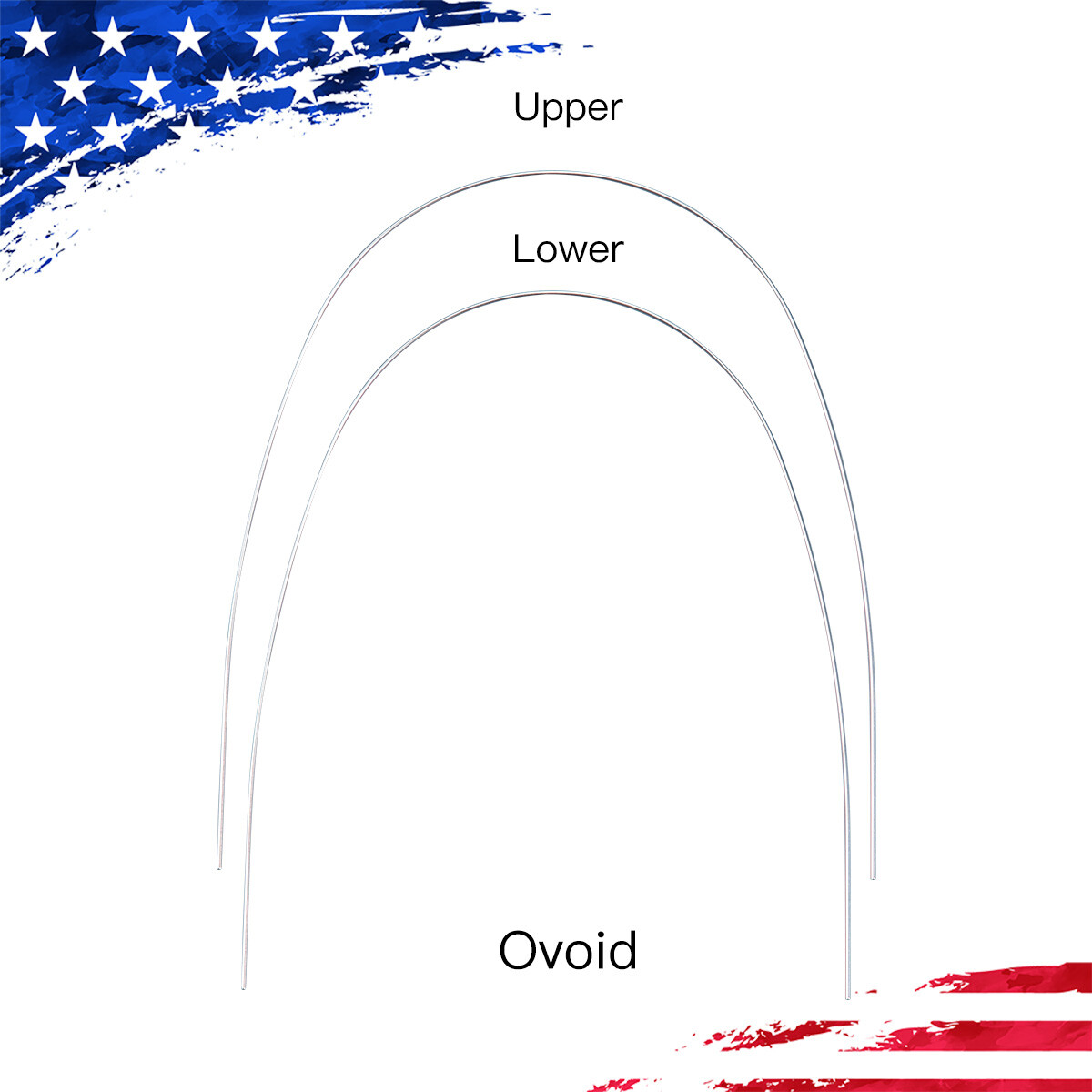 AZDENT Dental Orthodontic Round Arch Wire Super Elastic Niti Ovoid / Nature Form