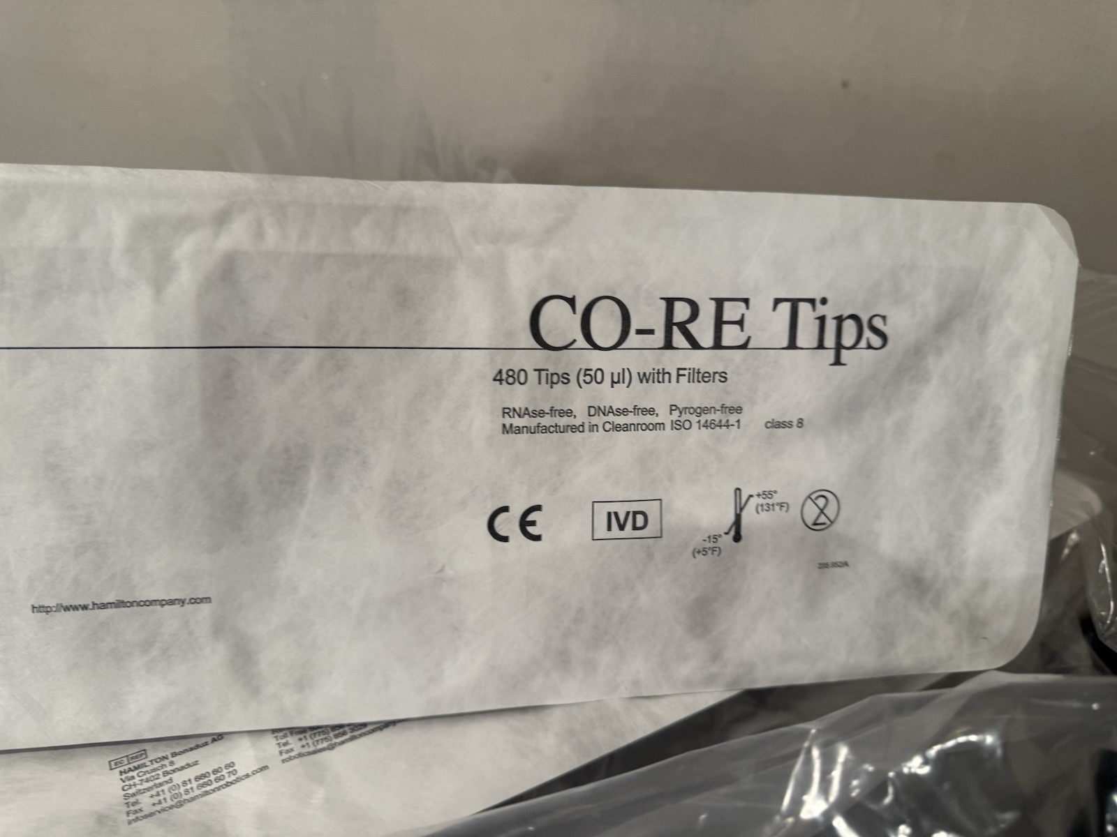 HAMILTON CO-RE TIPS with Filters 7×480 50uL