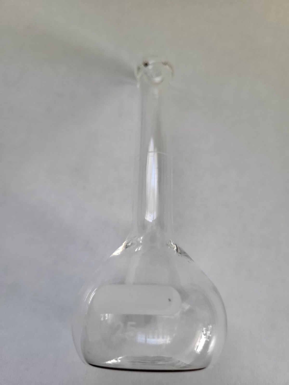 Pyrex A 5581 25ml Volumetric Flat Bottom Vintage Glass Flask