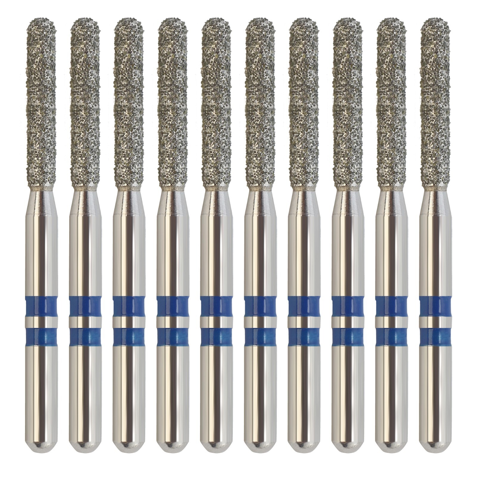 Zirconia Diamond Bur Crown Removal Round End Cylinder Medium Grit Z881/014M FG