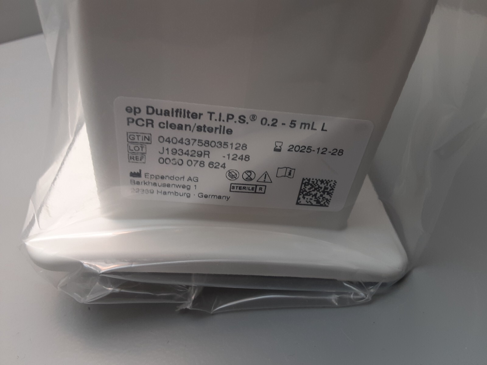 Eppendorf Dualfilter T.I.P.S. 0.2-5ml (1) rack of 24 tips 0030 078 624