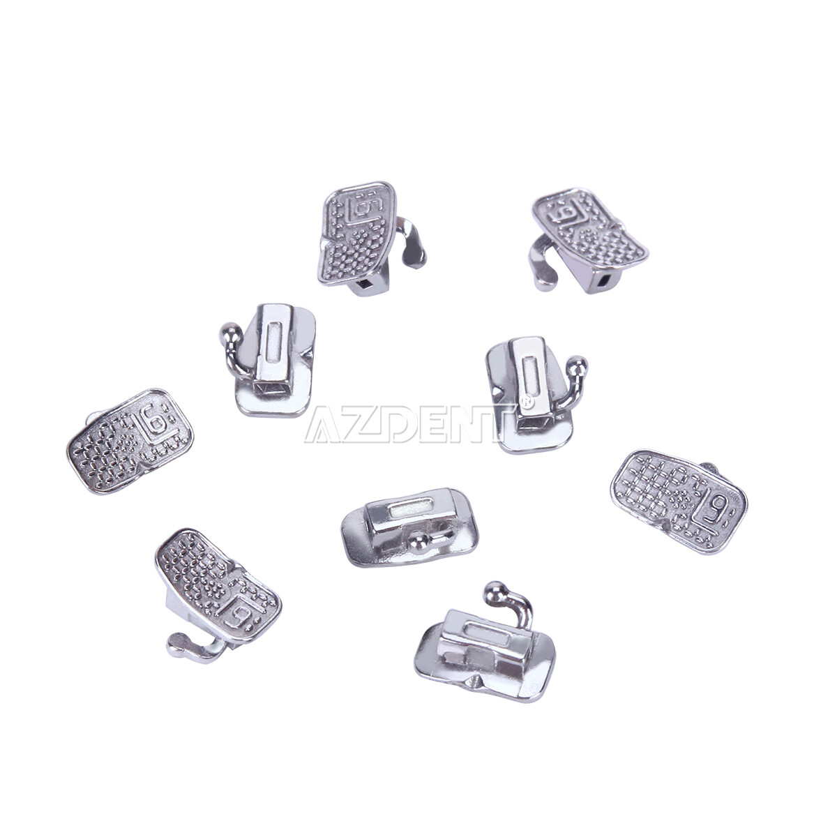 Dental Orthodontic Buccal Tube 1st 2nd Molar Tubes Roth/MBT 022 Bondable AZDENT