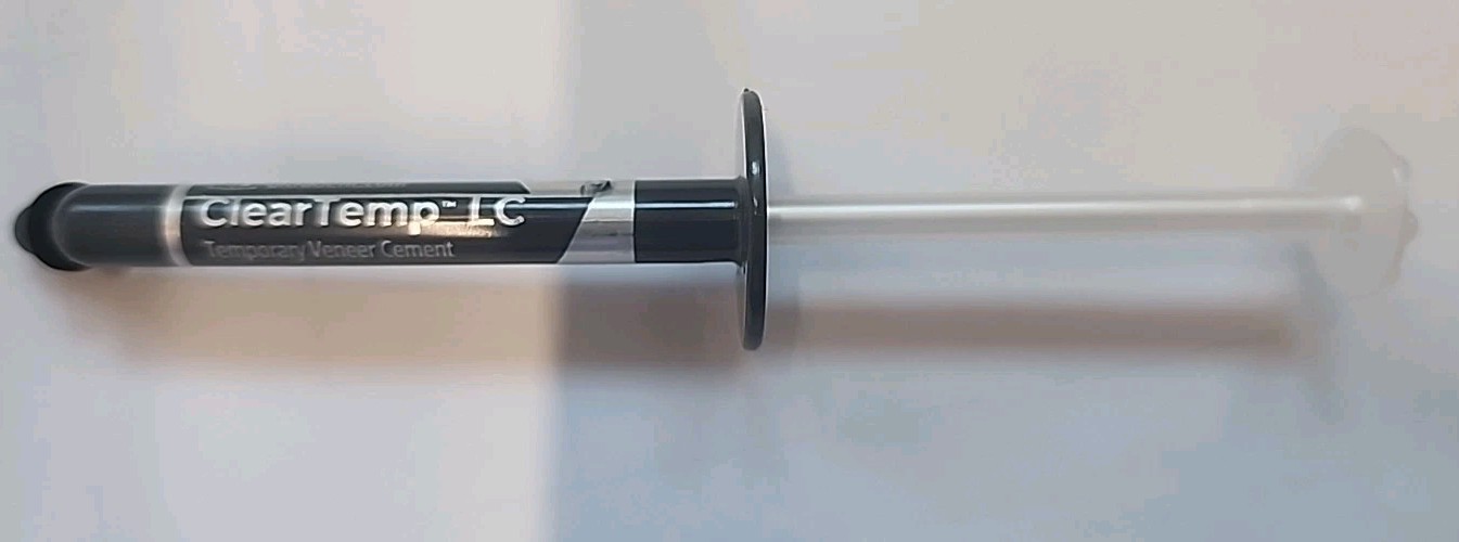 Clear Temp Cleartemp LC Temporary Light Cure Veneer Laminate Cement