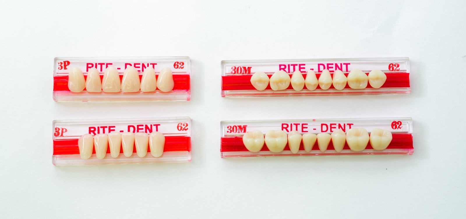 Dental Laboratory Complete Set Denture Partials Acrylic Resin Teeth Various Size