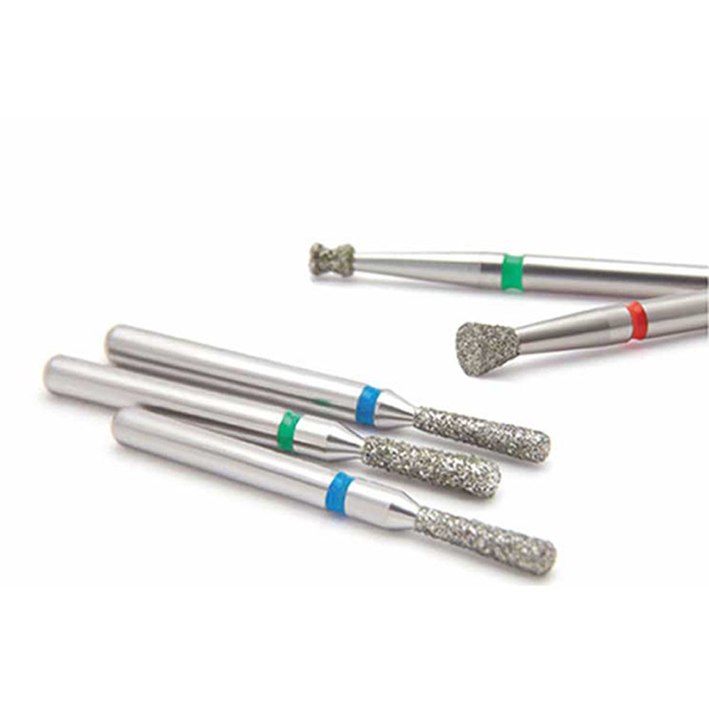 100PCS Dental DIA-BURS Diamond Burs 1.60mm for High Speed Handpiece 5Pcs/pack
