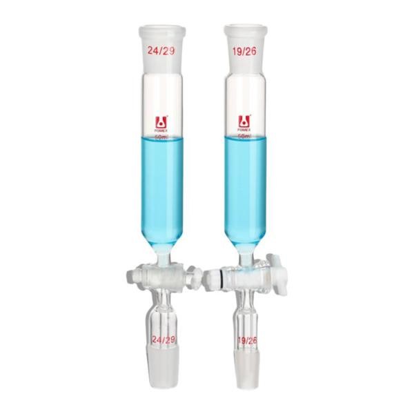 Double Jointed Separating Funnel 25ml-1000ml Borosilicate Chemistry Lab