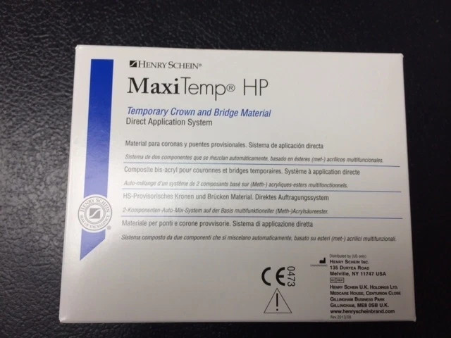 Temporary Crown & Bridge Material Cartridge MaxiTemp A1 50mL + free short Tips