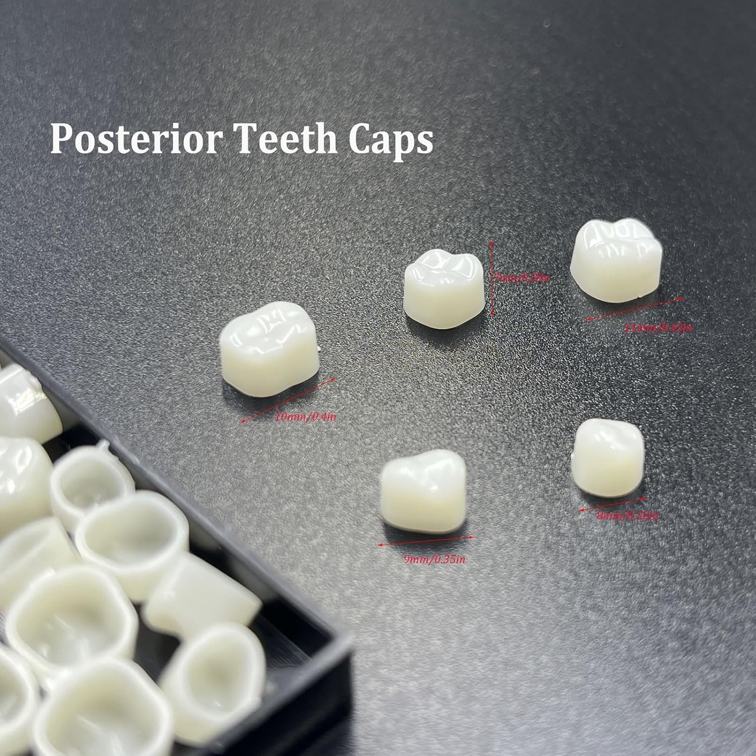 120 Pcs False Teeth Crown Repair Kit Dental Anterior and Posterior Veneers…