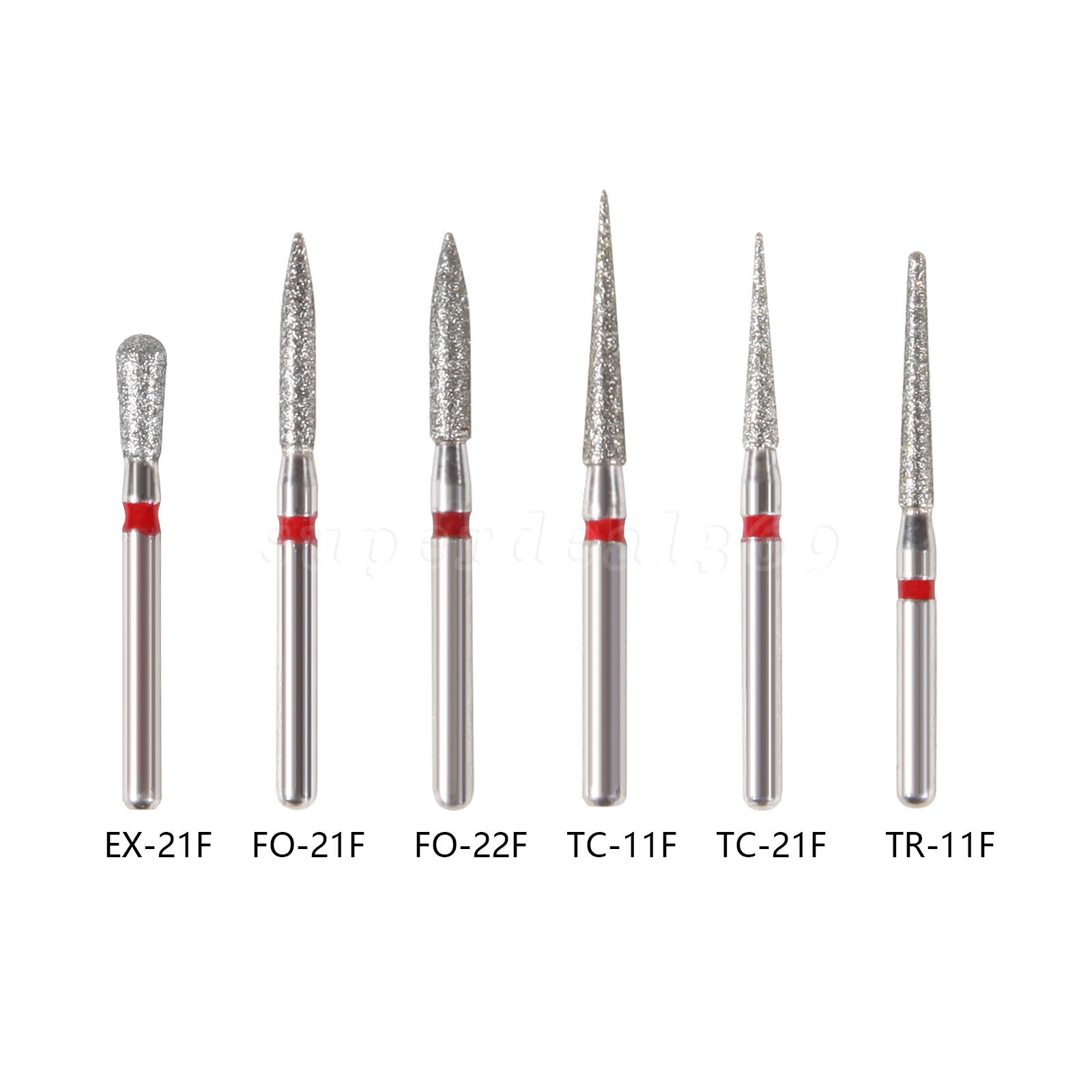 42type Dental DIAMOND BURS FG Burs 1.6mm for High Speed Handpiece 5pcs/pack fg
