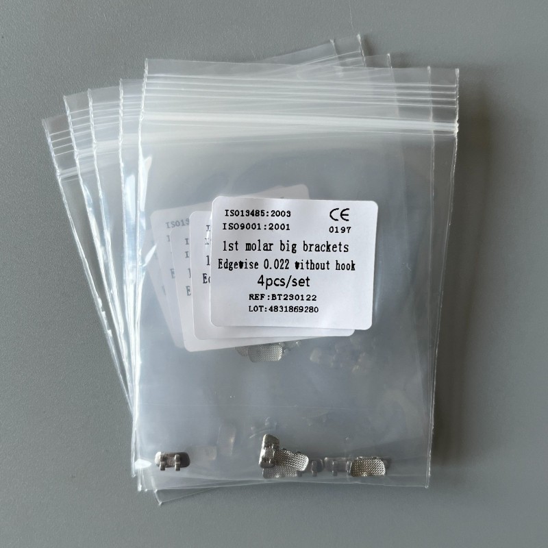 10Set Dental Orthodontic 1st Molar Wide Big Brackets Roth/MBT/Edgewise no hooks