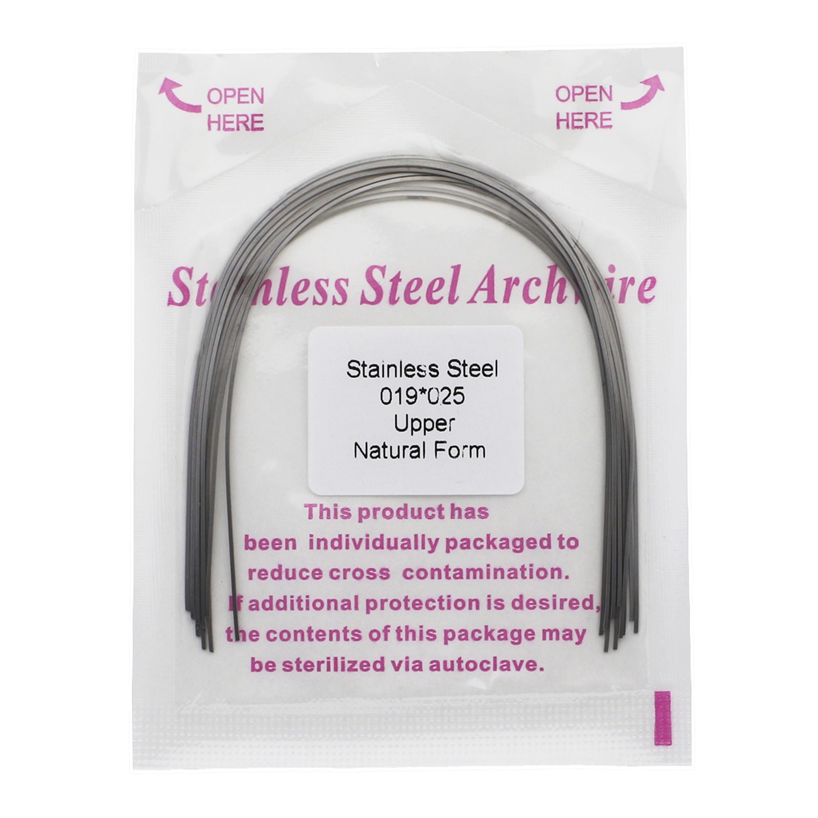 Dental Orthodontic Stainless Steel Arch Wire Rectangular Archwire Ovoid Natural
