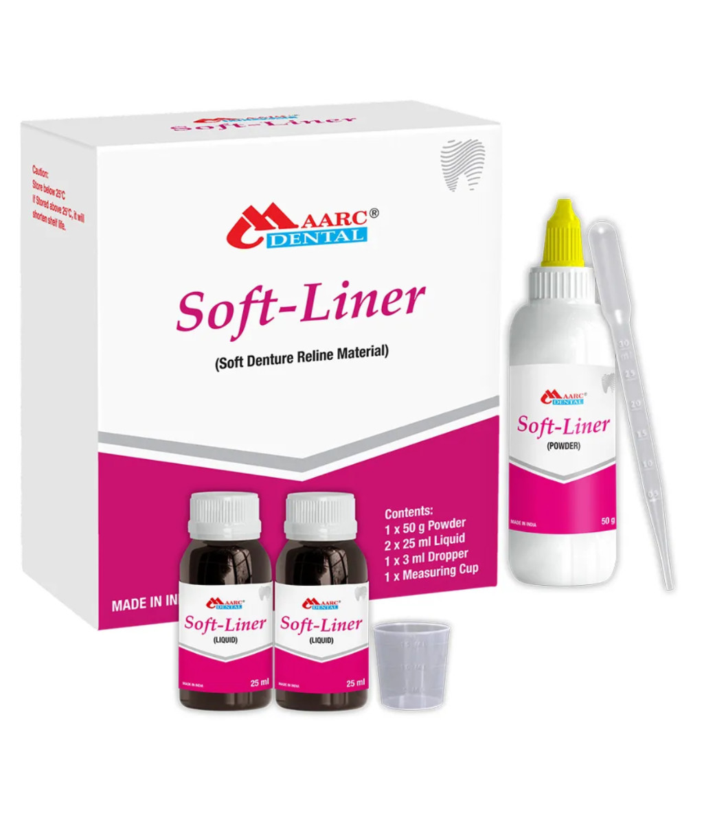 Maarc Soft Denture Reline Material for Temporary Re-Basing Acrylic Denture as G