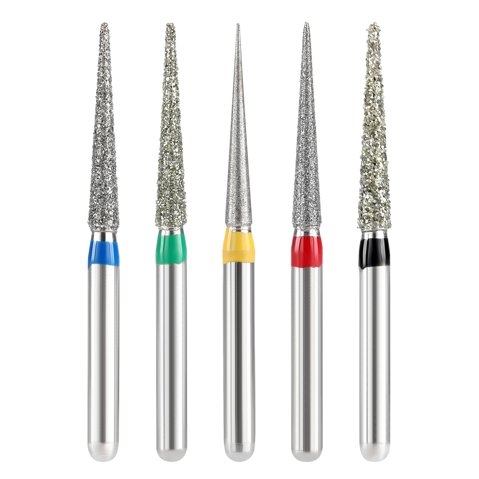 5pcs Dental Diamond Burs Extra Fine – Super Coarse Need Shape for High Speed HP