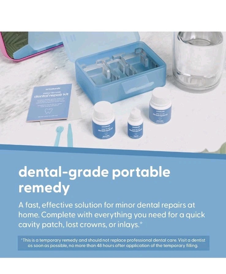 Dental Tooth Repair Kit, Dental-Grade Materials, Temporary Filling Composite …