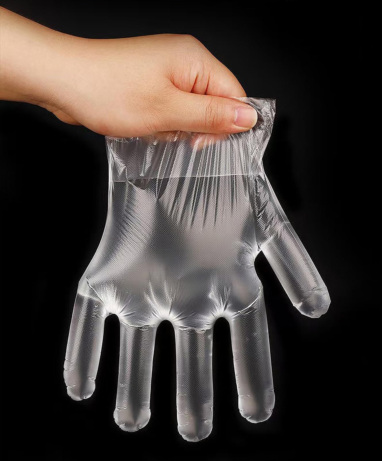 400 Count Disposable Poly Plastic Gloves for Cooking, Food Prep and Food Serv…