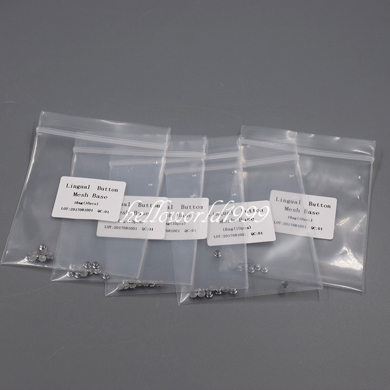50 Pcs Dental Supplies Orthodontic Ortho Lingual Buttons for Bondable Round Base