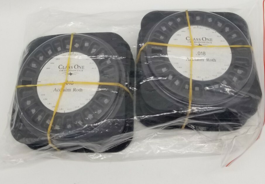 Dental Orthodontics Ceramic Bracket 5/5 Acclaim ROTH 018 Hook 345 Class One