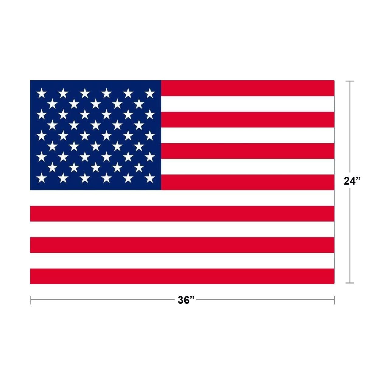 US American Flag Poster 36×24 – Classy Graphic Wall Art Print Made in USA
