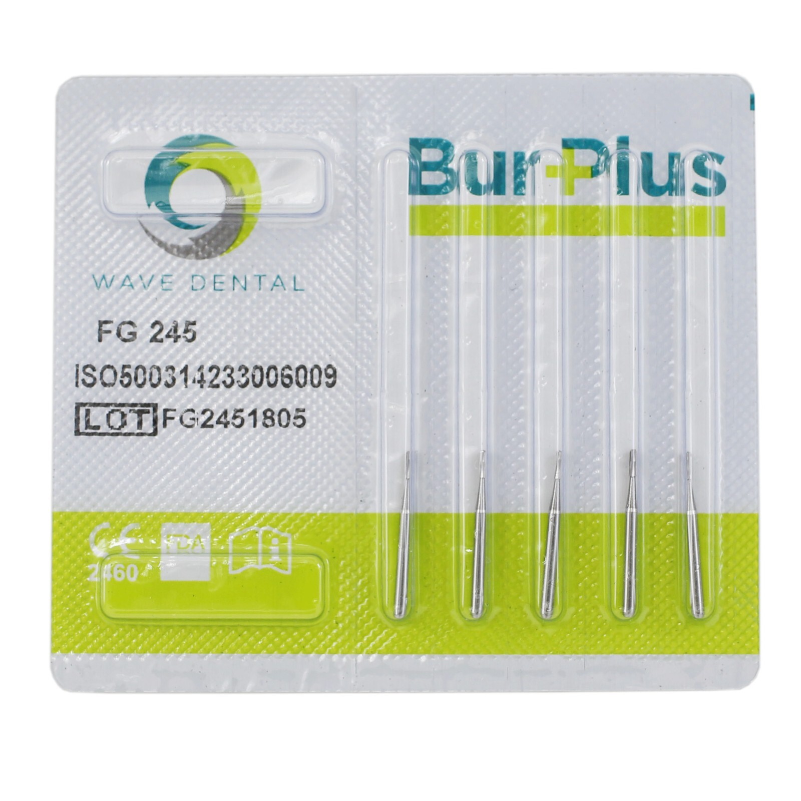 Wave Dental Carbide Burs FG 330 245 High Speed Pear Domed Fissure Friction Grip